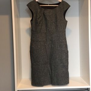 BR Black/White Wool Jumper Dress w/ Pockets